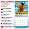BrownTrout; Zen Cows | 2027 12 x 24 Inch (Hanging) Monthly Square Wall Calendar | Plastic-Free; Category:Wall Calendars; Image:7